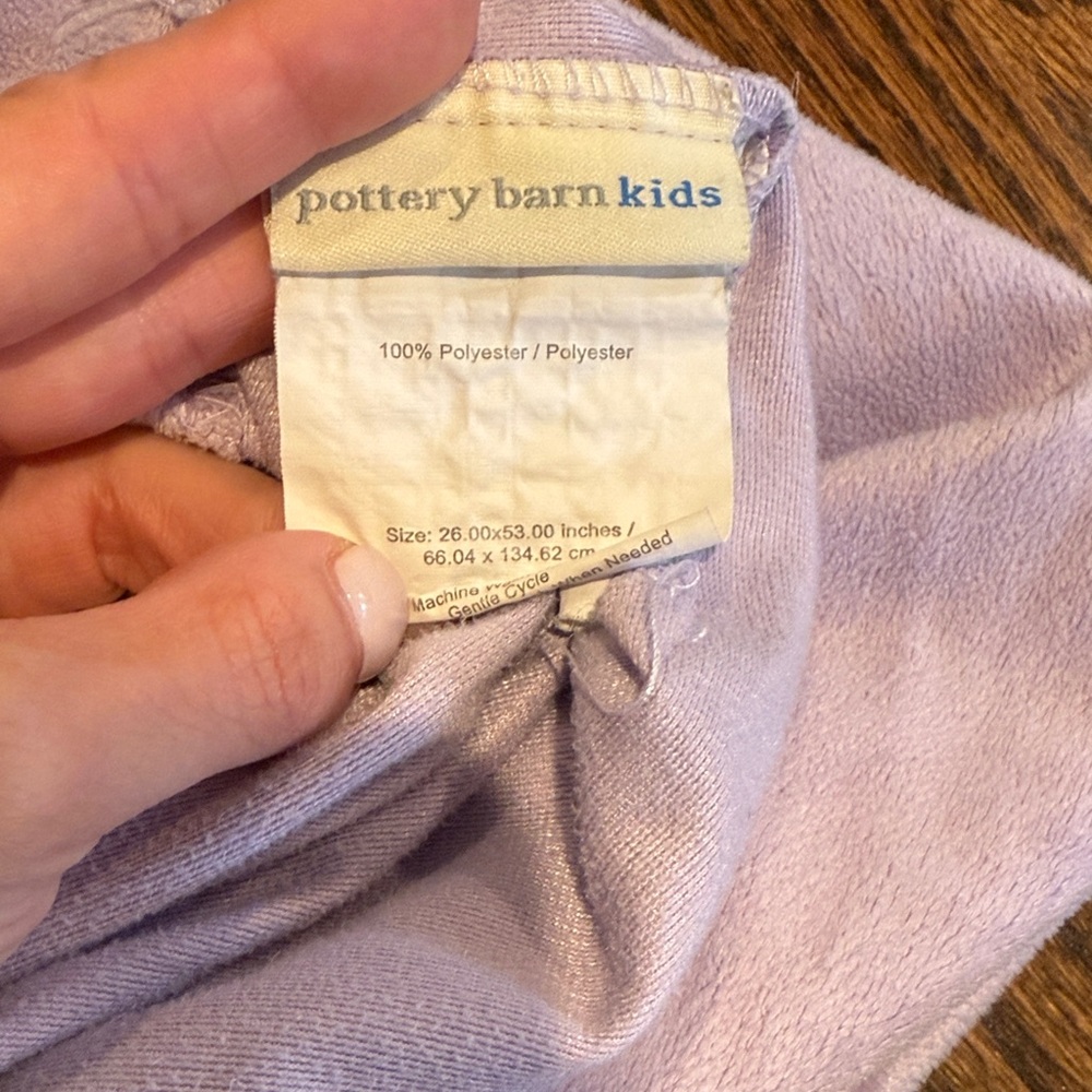 Pottery Barn Kids Soft Purple Crib Sheet